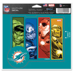 Wholesale-Miami Dolphins / Marvel (C) 2021 Marvel Multi-Use Decal - cut to logo 5" x 6"