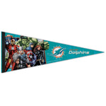 Wholesale-Miami Dolphins / Marvel (C) 2021 Marvel Premium Pennant 12" x 30"