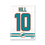 Wholesale-Miami Dolphins Metal Magnet 2.5" x 3.5" Tyreek Hill