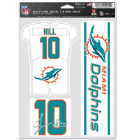 Wholesale-Miami Dolphins Multi Use 3 FAN PACK Tyreek Hill