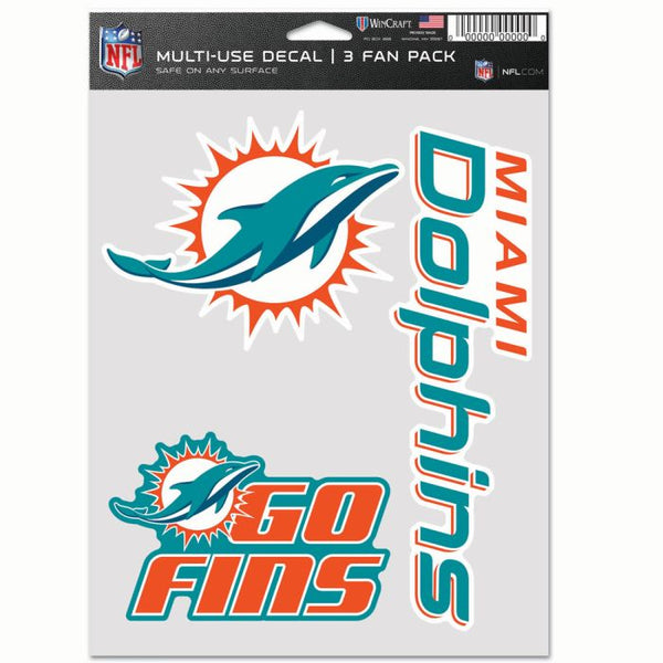 Wholesale-Miami Dolphins Multi Use 3 Fan Pack