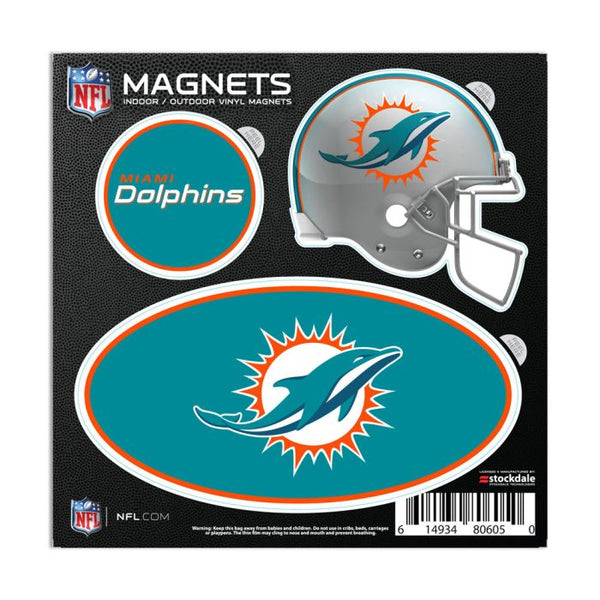 Wholesale-Miami Dolphins Outdoor Magnets 6" x 6"