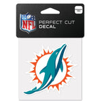 Wholesale-Miami Dolphins Perfect Cut Color Decal 4" x 4"