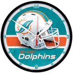 Wholesale-Miami Dolphins Round Wall Clock 12.75"