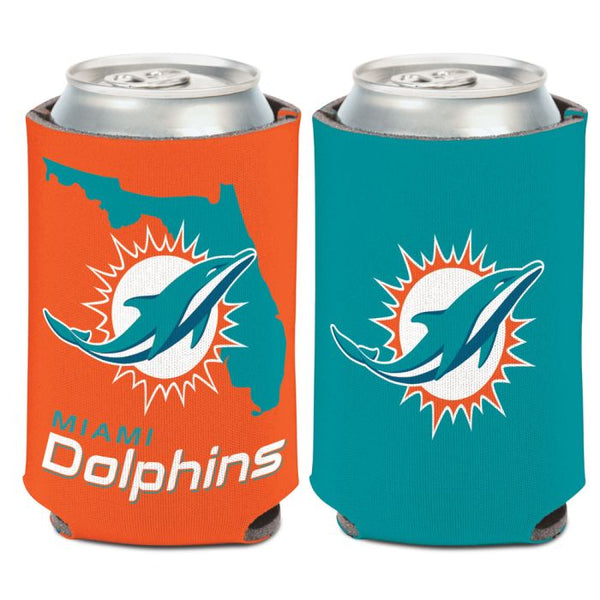 Wholesale-Miami Dolphins STATE SHAPE Can Cooler 12 oz.