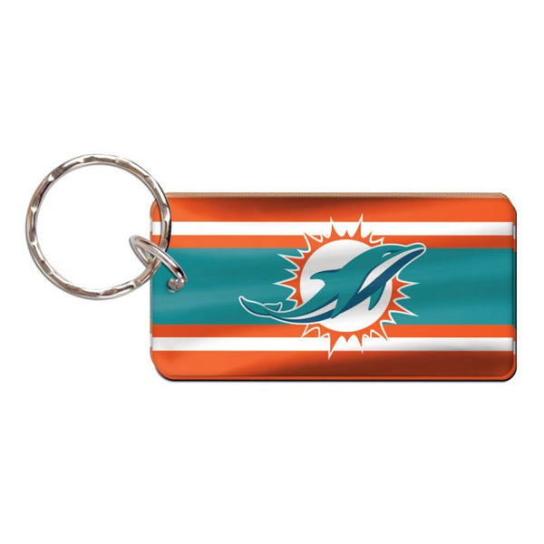 Wholesale-Miami Dolphins STRIPES Keychain Rectangle