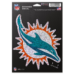 Wholesale-Miami Dolphins Shimmer Decals 5" x 7"