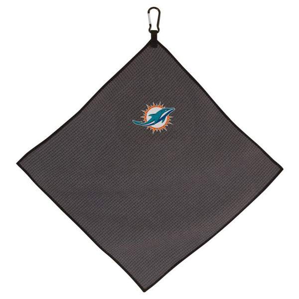 Wholesale-Miami Dolphins Towel - Grey Microfiber 15" x 15"