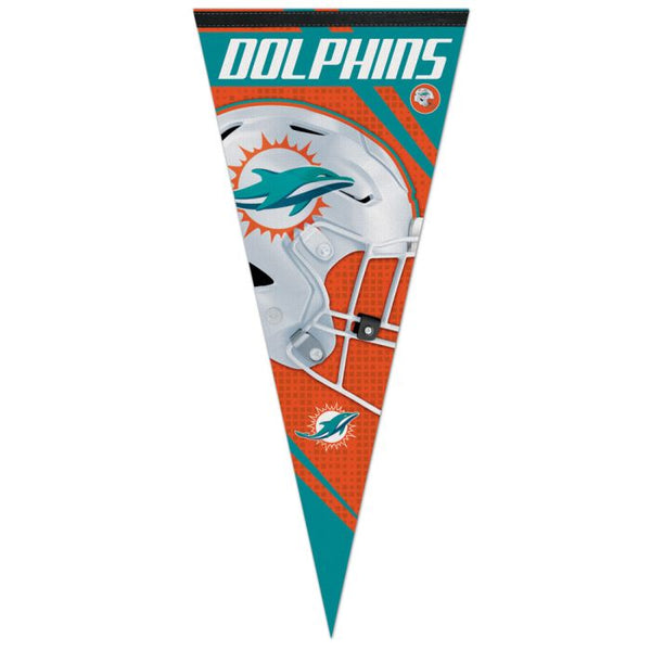 Wholesale-Miami Dolphins Vertical Stripes Premium Pennant 17" x 40"