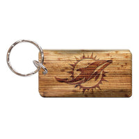 Wholesale-Miami Dolphins WOOD Keychain Rectangle