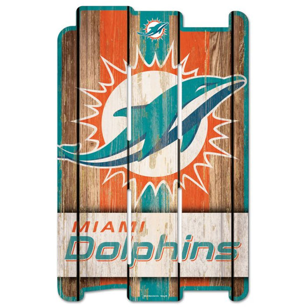 Wholesale-Miami Dolphins Wood Fence Sign