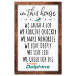 Wholesale-Miami Dolphins Wood Sign 11" x 17" 1/4" thick