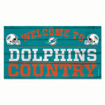 Wholesale-Miami Dolphins Wood Sign 13"x24" 1/4" thick