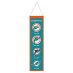 Wholesale-Miami Dolphins Wool Banner 8" x 32"