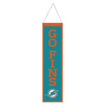 Wholesale-Miami Dolphins Wool Banner 8" x 32"