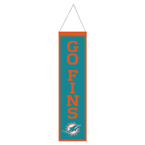 Wholesale-Miami Dolphins Wool Banner 8" x 32"