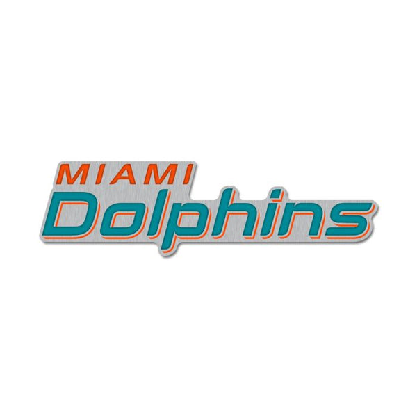 Wholesale-Miami Dolphins wordmark Collector Enamel Pin Jewelry Card