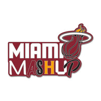 Wholesale-Miami Heat slogan Collector Enamel Pin Jewelry Card