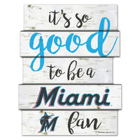 Wholesale-Miami Marlins Birch Wood Sign 11"X14"