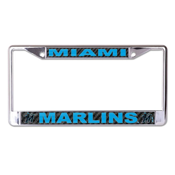 Wholesale-Miami Marlins CARBON Lic Plt Frame S/L Printed