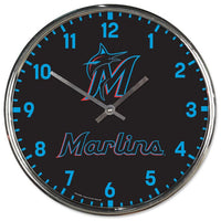 Wholesale-Miami Marlins Chrome Clock