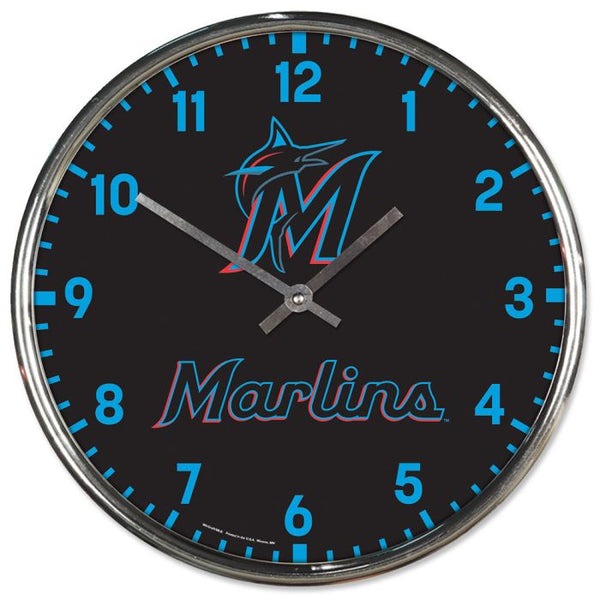 Wholesale-Miami Marlins Chrome Clock