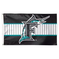 Wholesale-Miami Marlins / Cooperstown Flag - Deluxe 3' X 5'