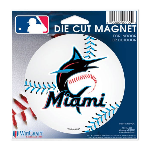 Wholesale-Miami Marlins Die Cut Magnet 4.5" x 6"