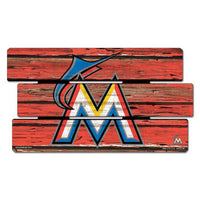 Wholesale-Miami Marlins FENCE Wood Sign 14"x25" 3/8" Thick