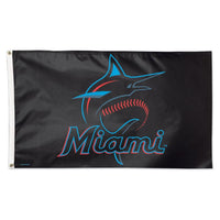 Wholesale-Miami Marlins Flag - Deluxe 3' X 5'