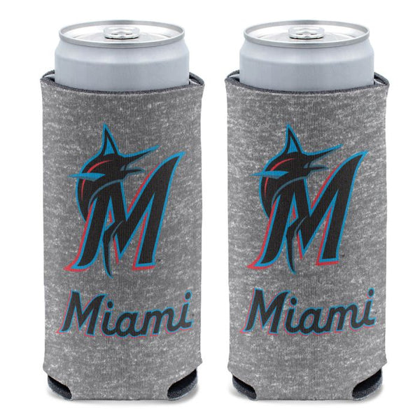 Wholesale-Miami Marlins GRAY 12 oz Slim Can Cooler