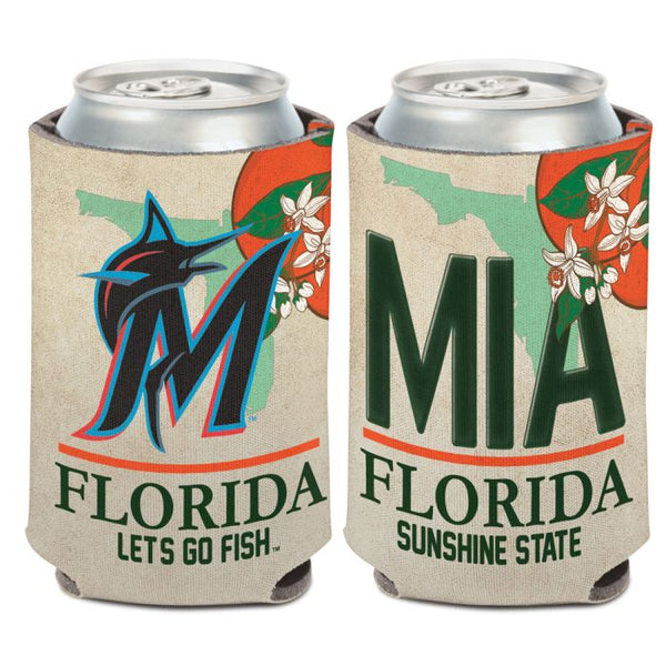 Wholesale-Miami Marlins STATE PLATE Can Cooler 12 oz.