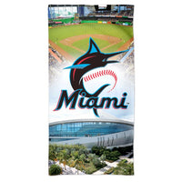 Wholesale-Miami Marlins Stadium Spectra Beach Towel 30" x 60"