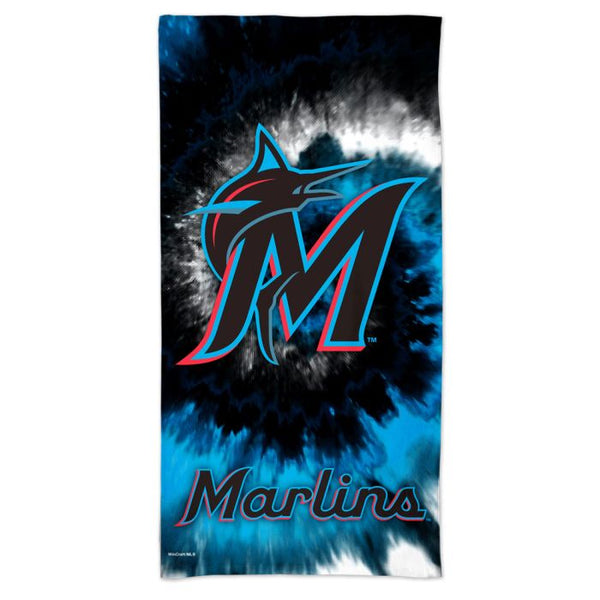 Wholesale-Miami Marlins TDYE Spectra Beach Towel 30" x 60"