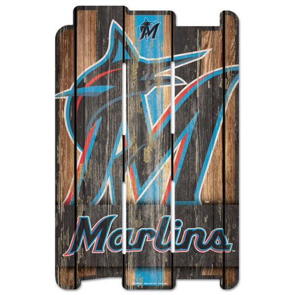 Wholesale-Miami Marlins Wood Fence Sign