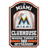 Wholesale-Miami Marlins Wood Sign 11" x 17" 1/4" thick