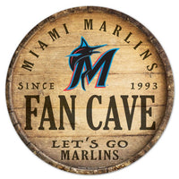 Wholesale-Miami Marlins Wood Sign 14" Rnd