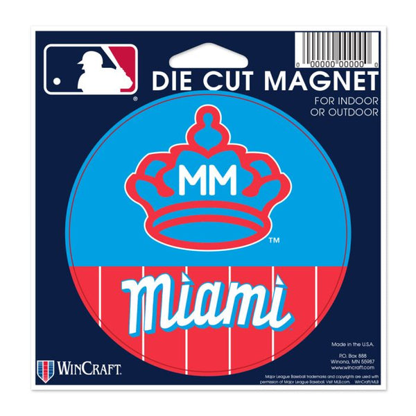 Wholesale-Miami Marlins city Die Cut Magnet 4.5" x 6"