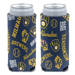 Wholesale-Milwaukee Brewers 12 oz Slim Can Cooler