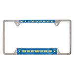 Wholesale-Milwaukee Brewers 2nd Design Metal License Plate Frame