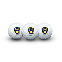 Wholesale-Milwaukee Brewers 3 Golf Balls In Clamshell