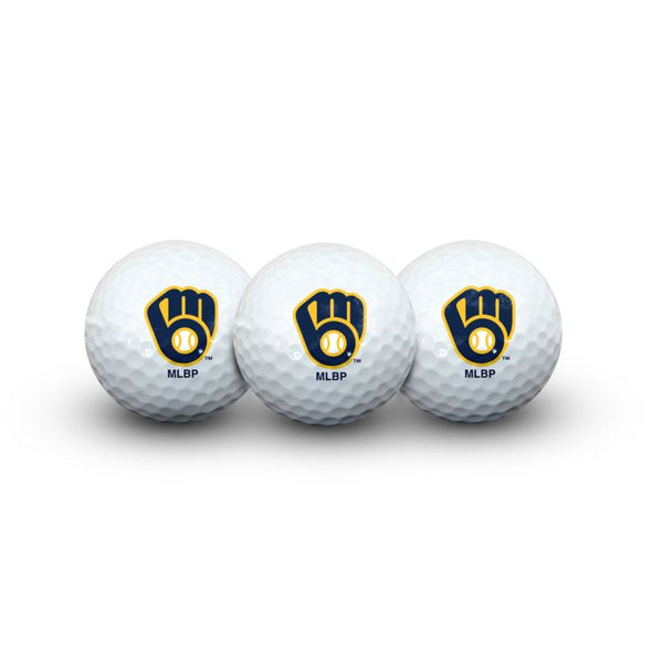 Wholesale-Milwaukee Brewers 3 Golf Balls In Clamshell