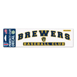 Wholesale-Milwaukee Brewers ARCH Perfect Cut Decals 3" x 10"