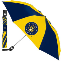 Wholesale-Milwaukee Brewers Auto Folding Umbrella