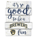 Wholesale-Milwaukee Brewers BIRCH Wood Sign 11"X14"