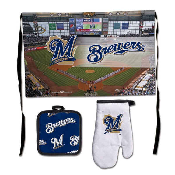 Wholesale-Milwaukee Brewers Barbeque Tailgate Set-Premium