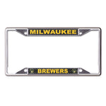 Wholesale-Milwaukee Brewers CARBON Lic Plt Frame S/S Printed