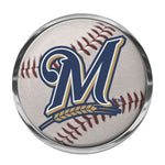 Wholesale-Milwaukee Brewers Chrome Metal Domed Emblem