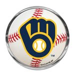 Wholesale-Milwaukee Brewers Chrome Metal Domed Emblem