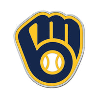 Wholesale-Milwaukee Brewers Colored Chrome Free Form Auto Emblem